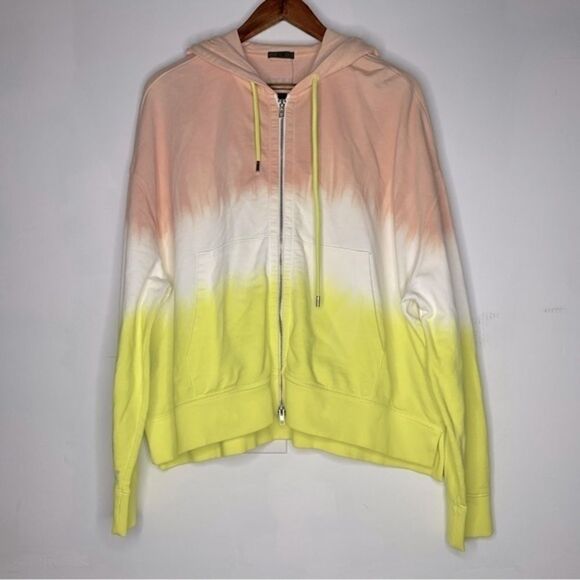 NWT ATM Anthony Thomas Melillo Tie Dye Zip Hoodie Medium/Large - Picture 3 of 11